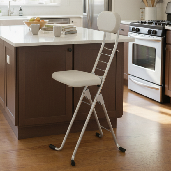 Folding chair in the kitchen