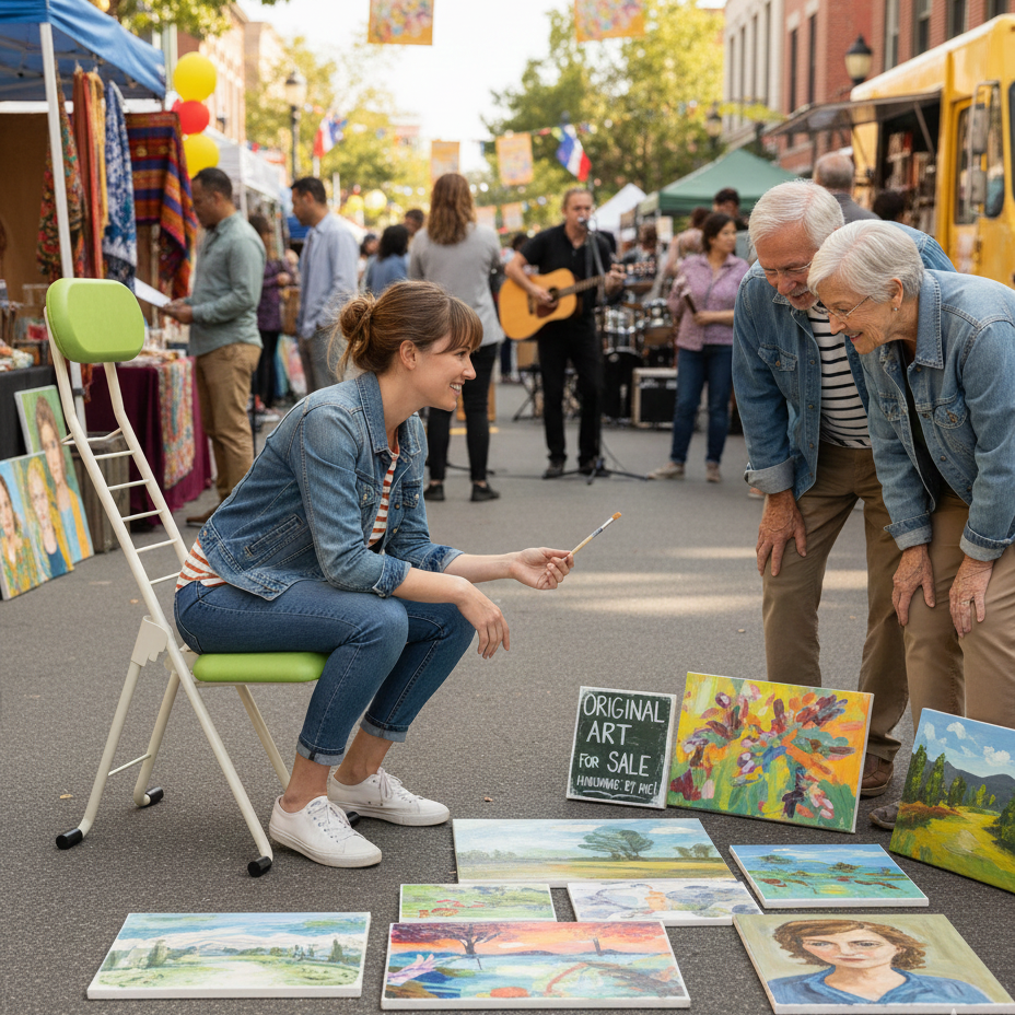 mesa chair on a street