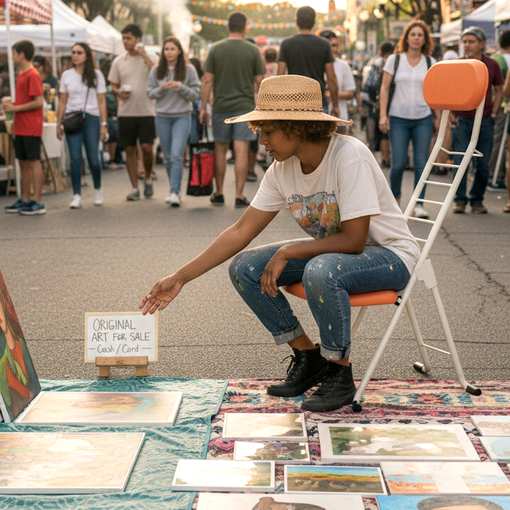 mesa chair in the street  fair