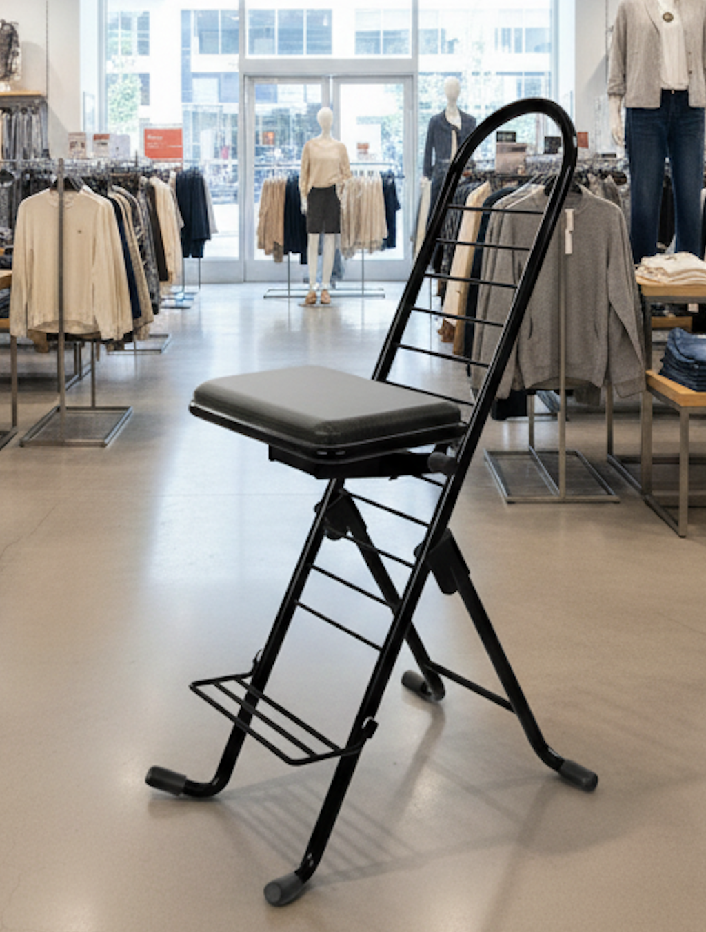 folding chair in the store