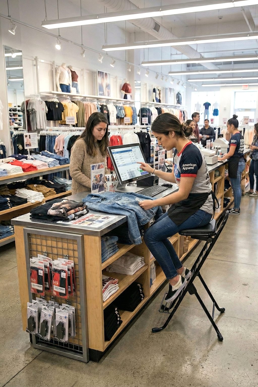 Pro chair in an apparel Store
