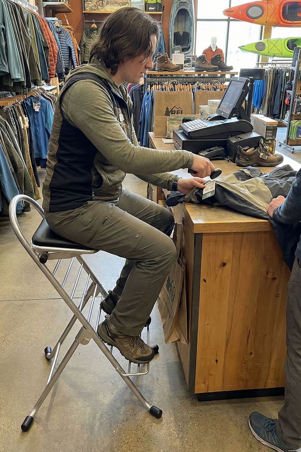 Pro silver in an outdoor store