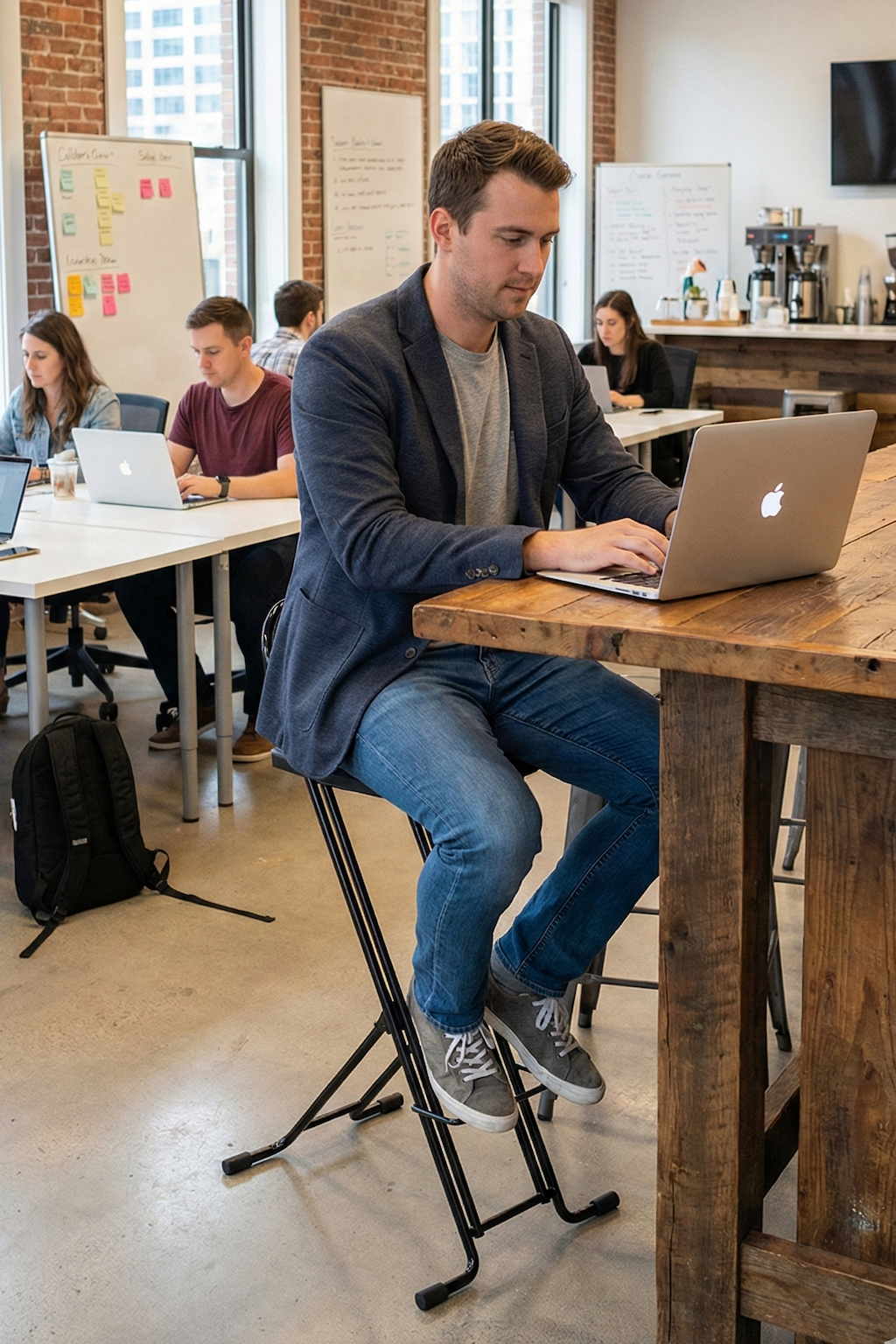 sit on encore in the office