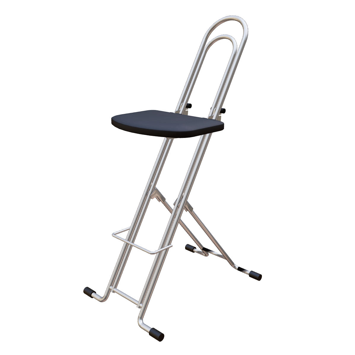 Encore/Silver - Height-Adjustable Folding Chair – Plateau Chair