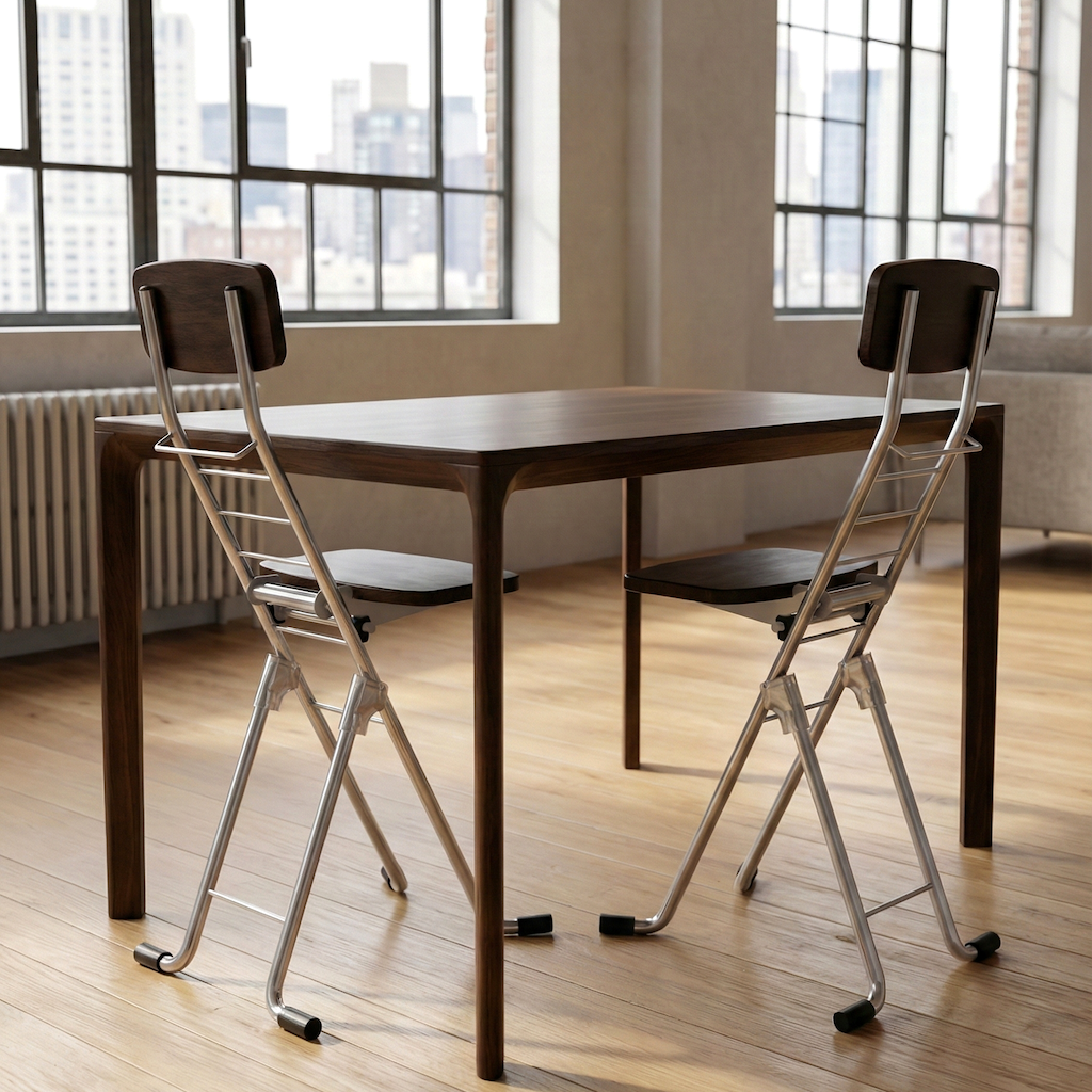2 para chairs in a dining room