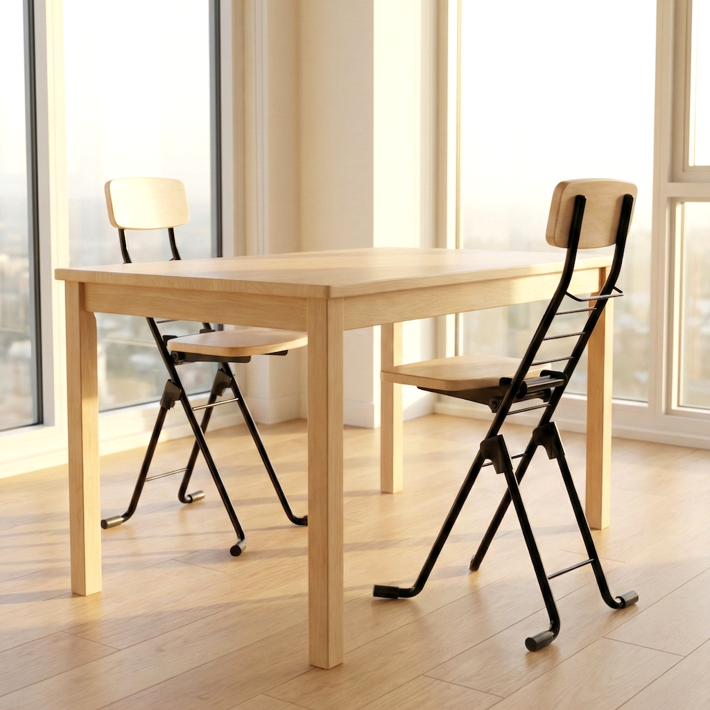 2 para chairs in a dining room