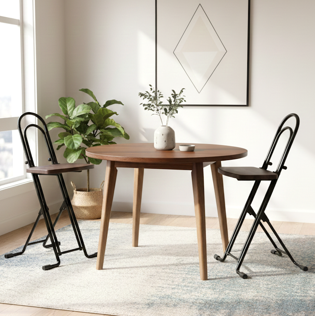 2 petite chairs in a living room