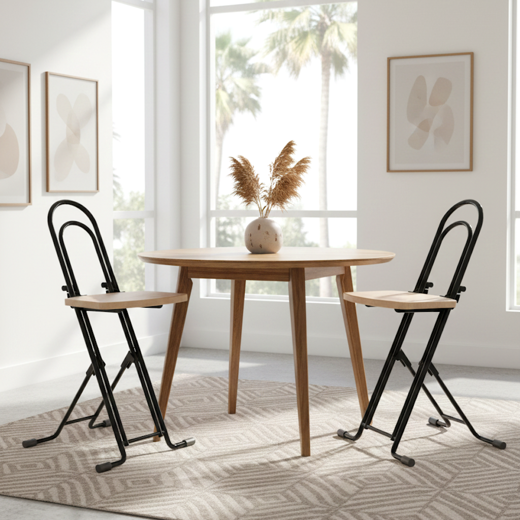 2 petite chairs in a living room