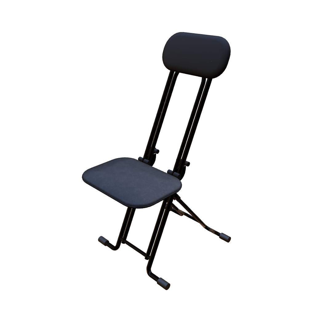 terrace black black low seat 3d