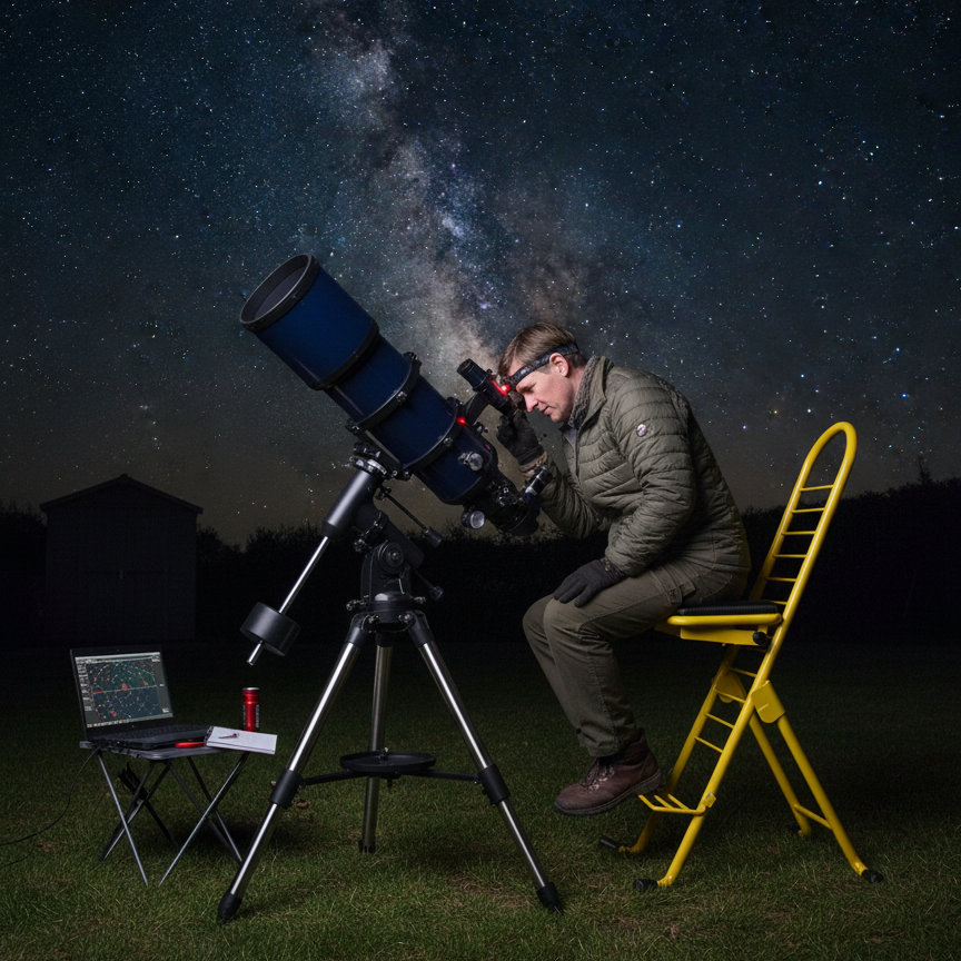 PRO chair yellow for astronomy