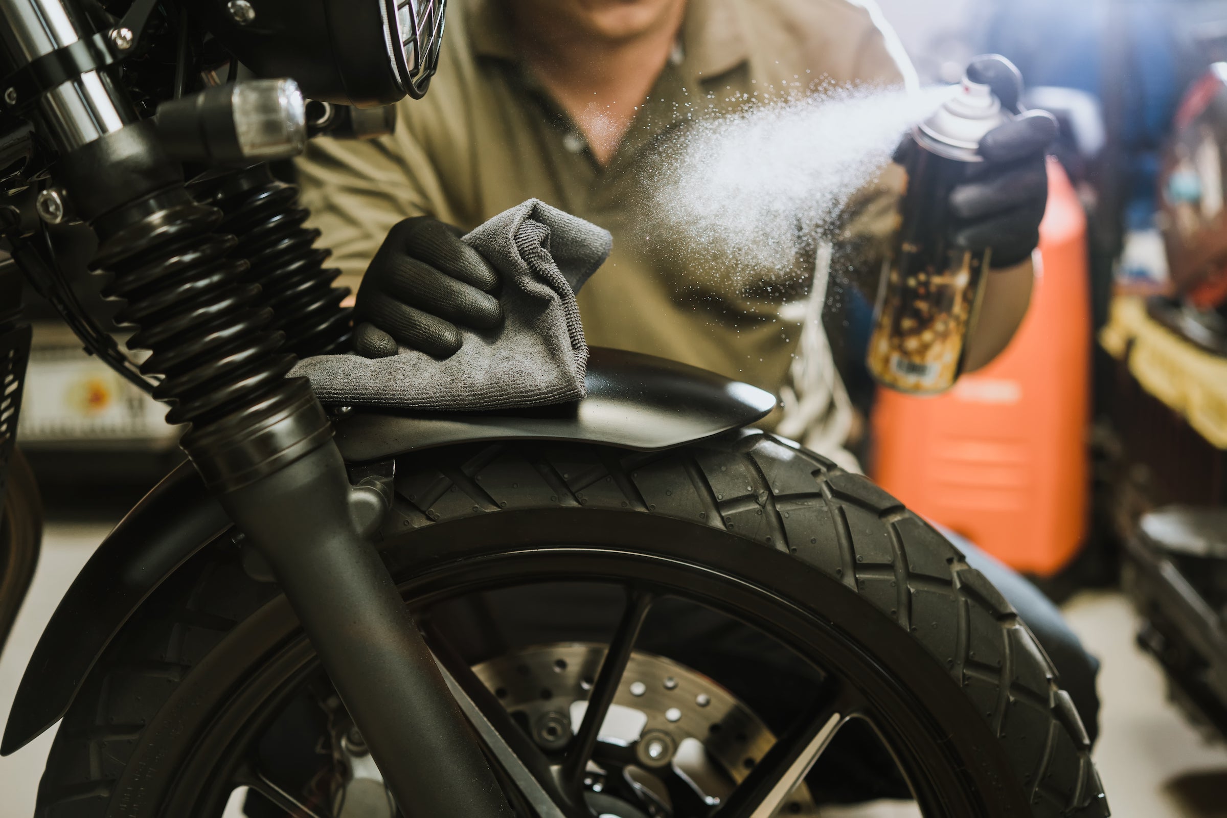 Motorcycle wash