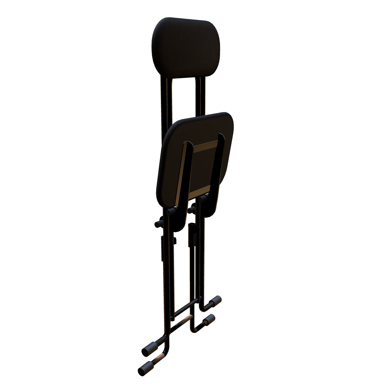 Terrace - Black/Black - Height-Adjustable Folding Chair Terrace - Black/Black - Height-Adjustable Folding Chair